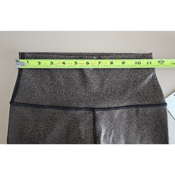 NWT Lululemon Black/Copper Foil Wunder High-Rise Luxtreme Crop 21" Leggings 4 - Picture 5 of 10
